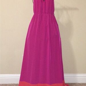 Old Navy Pink and Orange Maxi Dress